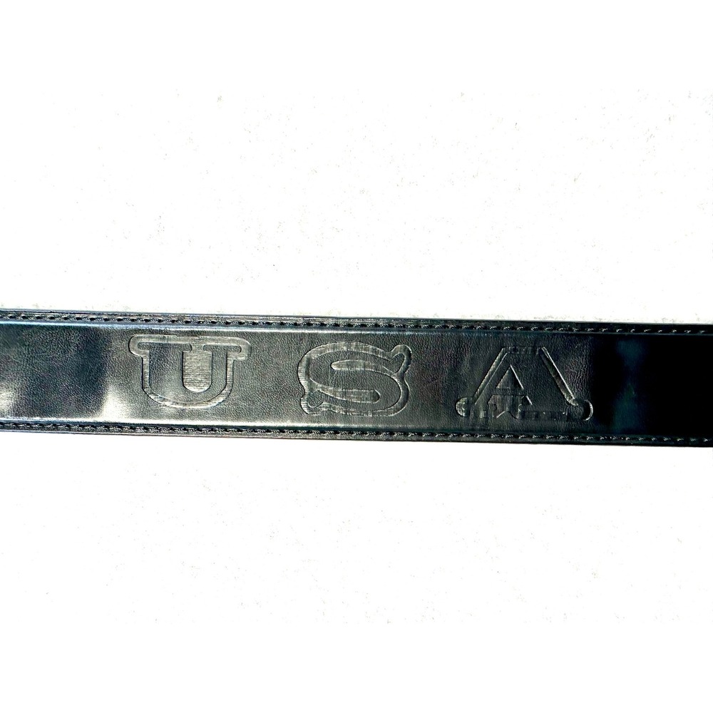 Vtg 1980 US Air Force Belt Buckle Indiana Metal Craft Leather USA Eagle 44 45 - Picture 7 of 13